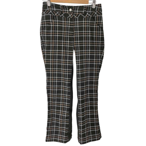 MANDARINA DUCK 切替 セミフレアチェックパンツ レディース JPN:L