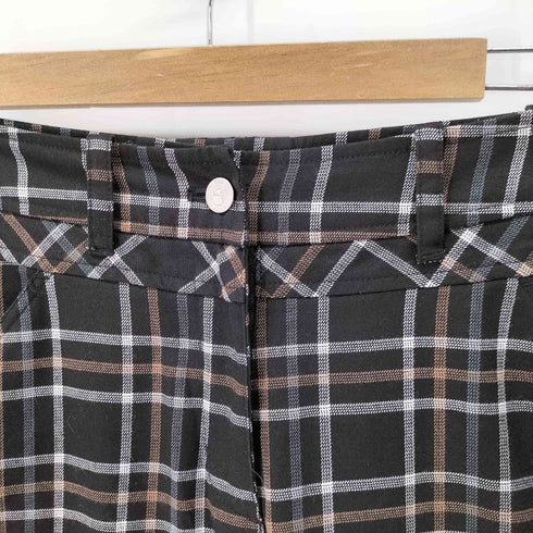 MANDARINA DUCK 切替 セミフレアチェックパンツ レディース JPN:L