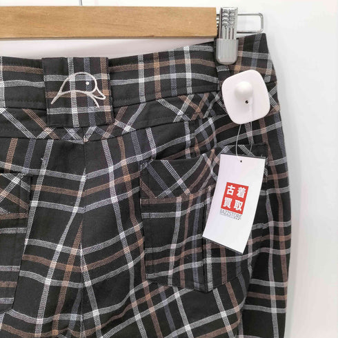 MANDARINA DUCK 切替 セミフレアチェックパンツ レディース JPN:L
