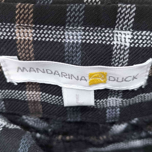 MANDARINA DUCK 切替 セミフレアチェックパンツ レディース JPN:L