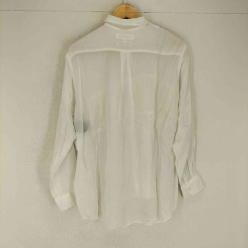 コムデギャルソンシャツ COMME des GARCONS SHIRT アセテート レーヨン フロントデザイン レギュラーカラー長袖シャツ メンズ S