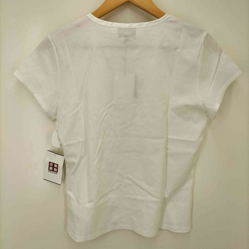 ランバンコレクション LANVIN COLLECTION ラインストーン クルーネック コットン Tシャツ レディース EUR:38
