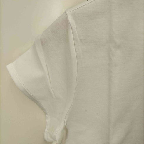 ランバンコレクション LANVIN COLLECTION ラインストーン クルーネック コットン Tシャツ レディース EUR:38