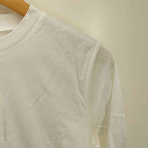 ランバンコレクション LANVIN COLLECTION ロゴ プリント クルーネック コットン カットソー レディース EUR:38