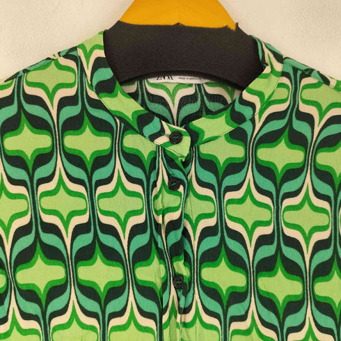 ザラ ZARA PRINTED SHIRT レディース US XL