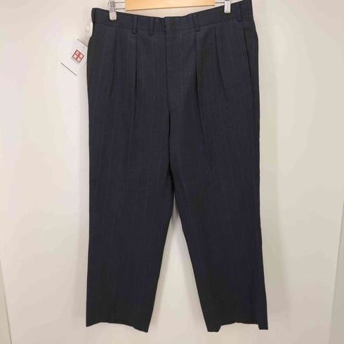 バーバリーズ BURBERRYS 80-90s 4B ストライプ ダブルブレスト テーラードジャケット 2タックスラックス メンズ