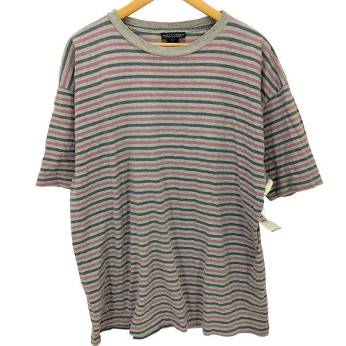 BRITCHES GREAT OUTDOORS USA製 クルーネック コットン ボーダー S/S Tシャツ メンズ import:L