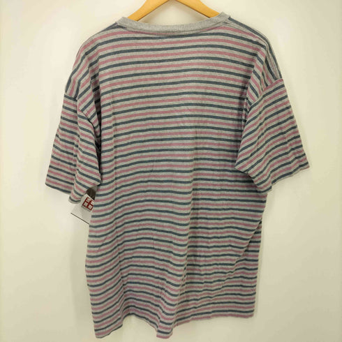 BRITCHES GREAT OUTDOORS USA製 クルーネック コットン ボーダー S/S Tシャツ メンズ import:L