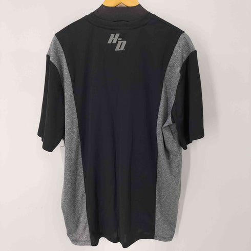ハーレーダビッドソン HARLEY-DAVIDSON ツートンカラー プリントクルーネックTシャツ メンズ import:L