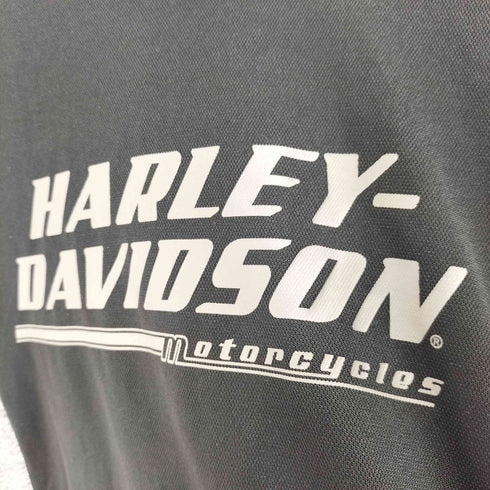 ハーレーダビッドソン HARLEY-DAVIDSON ツートンカラー プリントクルーネックTシャツ メンズ import:L