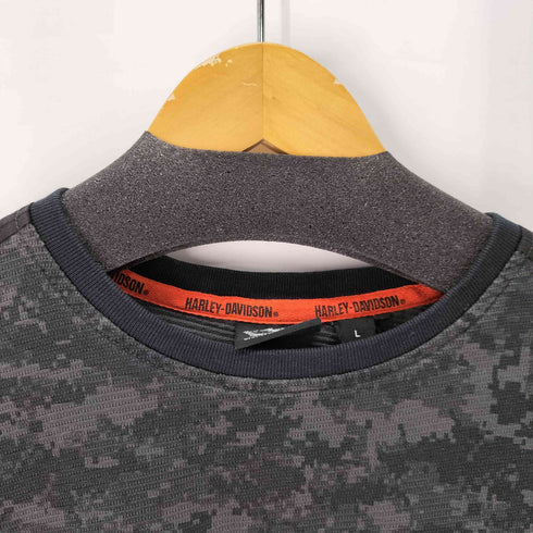 ハーレーダビッドソン HARLEY-DAVIDSON Digital Camo Pullover エルボーパッチ メンズ import:L