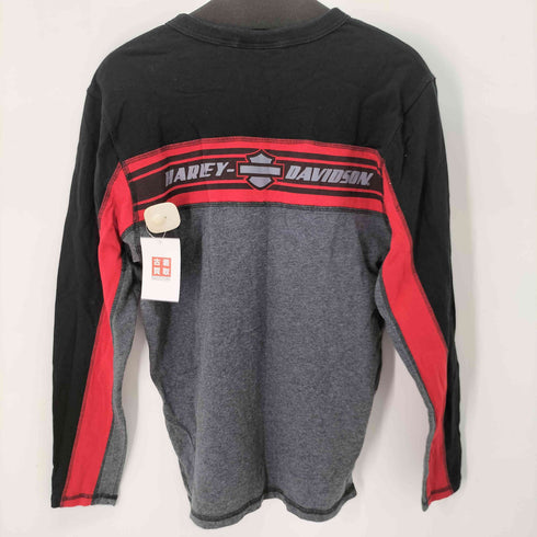 ハーレーダビッドソン HARLEY-DAVIDSON Colorblock Henley Longsleeve Herren メンズ import:M