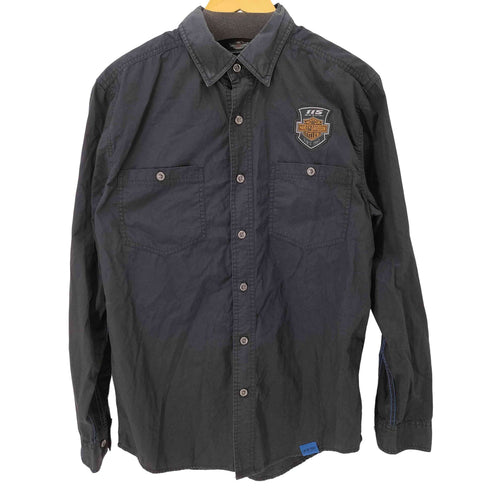 ハーレーダビッドソン HARLEY-DAVIDSON 115 Years Garage Shirt リップストップ メンズ import:M