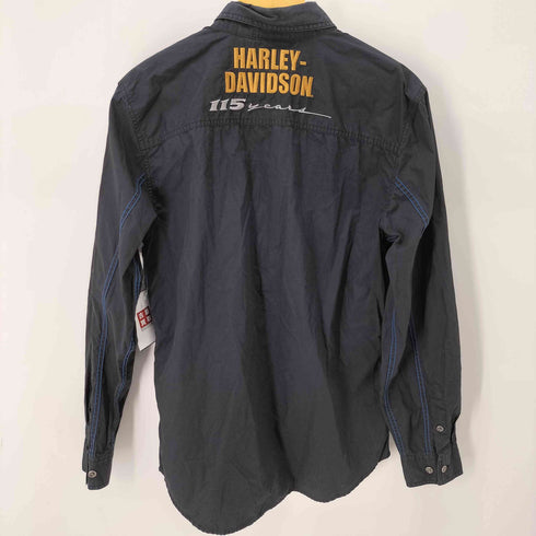 ハーレーダビッドソン HARLEY-DAVIDSON 115 Years Garage Shirt リップストップ メンズ import:M
