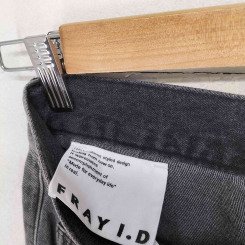 フレイアイディー FRAY I.D 24AW ハイウエストワイドデニムパンツ レディース JPN:0
