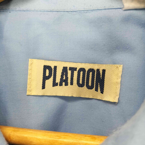 PLATOON 襟芯 開襟キューバシャツ メンズ