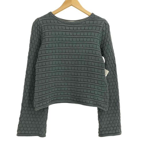 シーバイクロエ SEE BY CHLOE ブロック編み ボートネック クロップド コットンニット レディース import:S