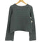 シーバイクロエ SEE BY CHLOE ブロック編み ボートネック クロップド コットンニット レディース import:S