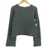 シーバイクロエ SEE BY CHLOE ブロック編み ボートネック クロップド コットンニット レディース import:S