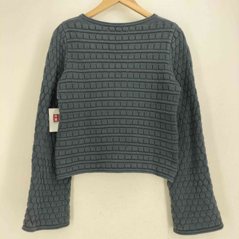 シーバイクロエ SEE BY CHLOE ブロック編み ボートネック クロップド コットンニット レディース import:S