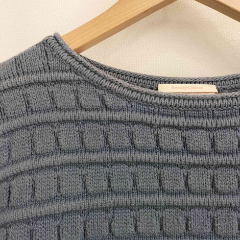 シーバイクロエ SEE BY CHLOE ブロック編み ボートネック クロップド コットンニット レディース import:S