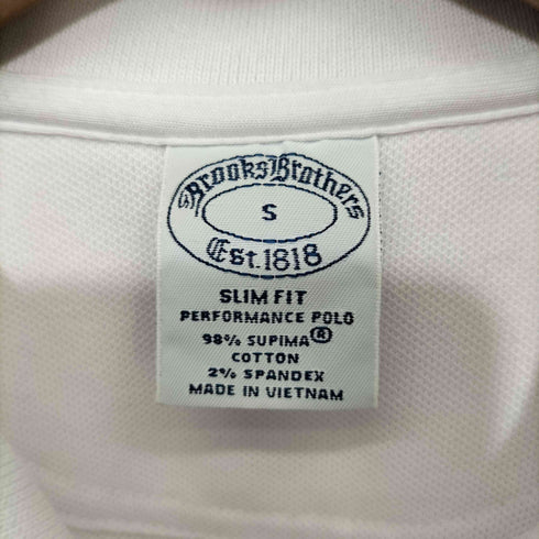 ブルックスブラザーズ BROOKS BROTHERS ロゴ刺繍 S/S ポロシャツ メンズ import:S