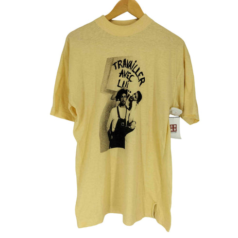 フロントプリントクルーネックTシャツ メンズ