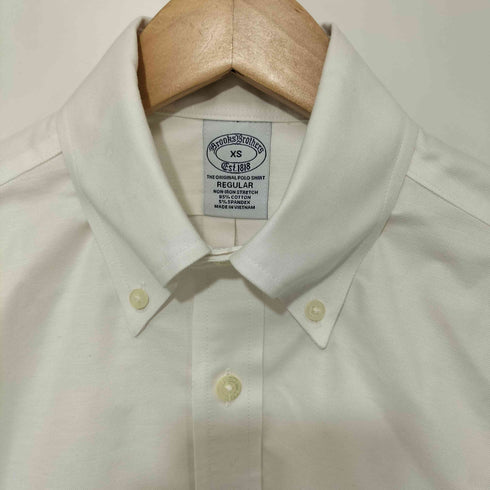 ブルックスブラザーズ BROOKS BROTHERS ノンアイロン ストレッチオックスフォード GFロゴ スポーツシャツ Regular Fit メンズ import:XS