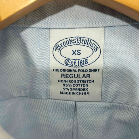 ブルックスブラザーズ BROOKS BROTHERS ストレッチオックスフォード GFロゴ スポーツシャツ Regular Fit メンズ import:XS