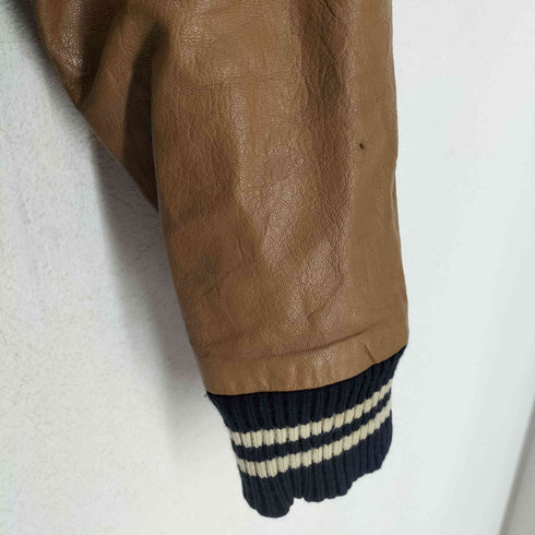フランクリンマーシャル FRANKLIN&MARSHALL レザー切替刺繍ワッペンデザインスタジャン メンズ JPN:L