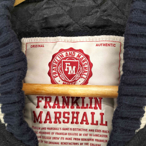 フランクリンマーシャル FRANKLIN&MARSHALL レザー切替刺繍ワッペンデザインスタジャン メンズ JPN:L