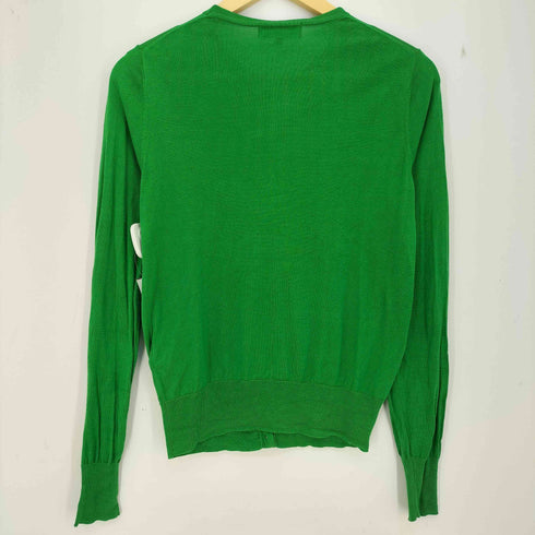ユナイテッドアローズグリーンレーベルリラクシング UNITED ARROWS green label relaxing D WASHSILK カーディガン シルク100 レディース 40