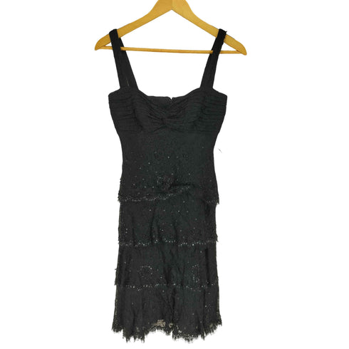 タダシショウジ TADASHI SHOJI レーススパンコールキャミワンピース レディース MN