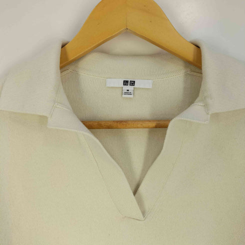 ユニクロ UNIQLO スムースコットンリラックスポロセーター レディース JPN:M