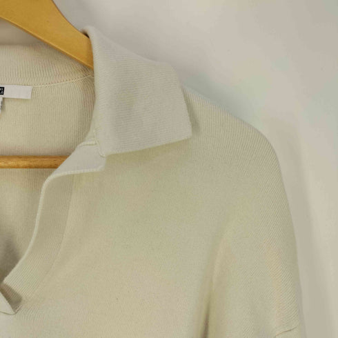 ユニクロ UNIQLO スムースコットンリラックスポロセーター レディース JPN:M