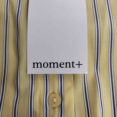 モーメント moment マルチストライプ袖シャーリングシャツブラウス レディース JPN:M