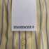 モーメント moment マルチストライプ袖シャーリングシャツブラウス レディース JPN:M