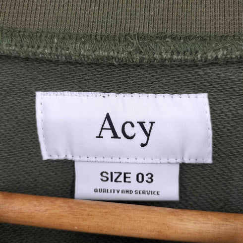 Acy GARMENT DYE CREW NECK SWEAT / KHAKI ドメスティック メンズ JPN:3