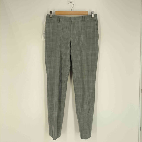 MELPHENIA HOMME チェック柄 3ピース ウール 2B テーラードジャケット スラックスパンツ ベスト スーツ セットアップ メンズ 90 A4