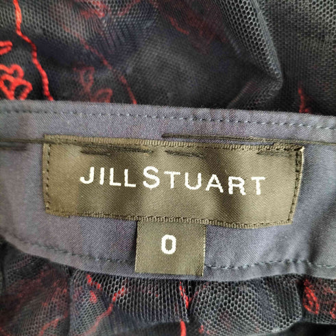 ジルスチュアート JILLSTUART レーズ チュール 巻きフラワー刺繍 巻きスカート レディース