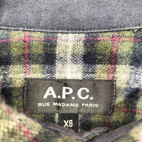 アーペーセー A.P.C. ウール L/S チェックシャツ メンズ import:XS