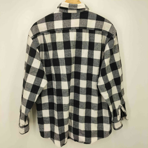 TRANS POSITION ブロックチェック フラップポケット フランネル L/S ネル シャツ メンズ import:L