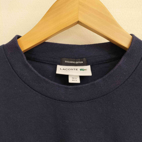 ラコステ LACOSTE ロゴパッチ 鹿の子 クルーネックTシャツ メンズ S