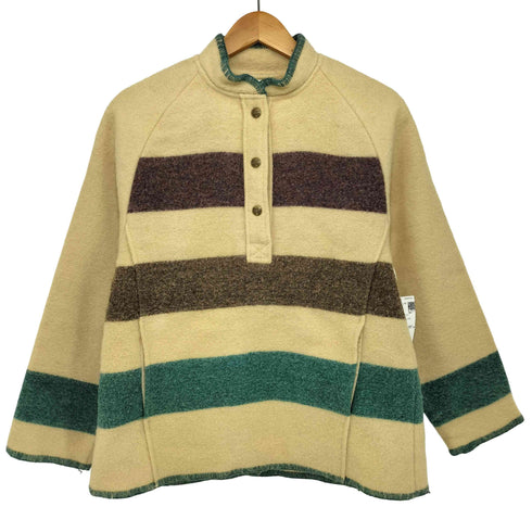 ウールリッチ WOOLRICH WOMAN 70-80S USA製 ブランケット プルオーバージャケット レディース import:M