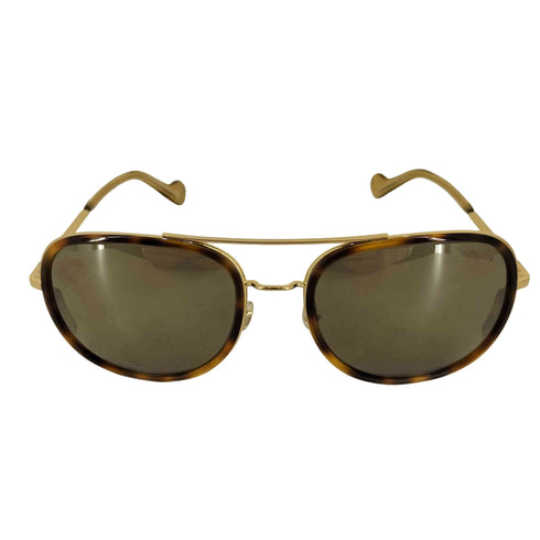 モンクレール MONCLER METAL SUNGLASSES アビエーター ハバナカラー メンズ 61□20
