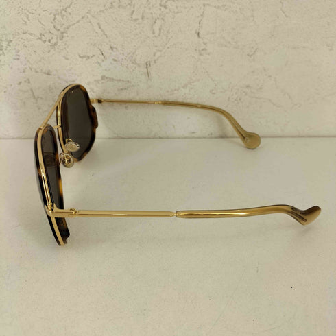 モンクレール MONCLER METAL SUNGLASSES アビエーター ハバナカラー メンズ 61□20