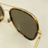 モンクレール MONCLER METAL SUNGLASSES アビエーター ハバナカラー メンズ 61□20