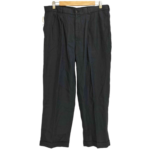 ブルックスブラザーズ 346 BROOKS BROTHERS 90-00s 2タック センタープレスリネンスラックス メンズ W36 L30