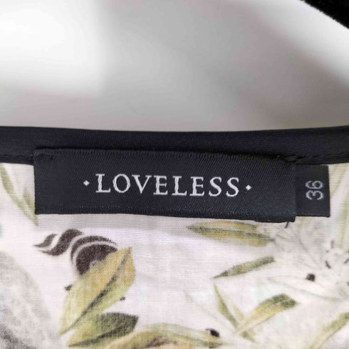 ラブレス LOVELESS サウスアイランドモノグラムドレス レディース JPN:36