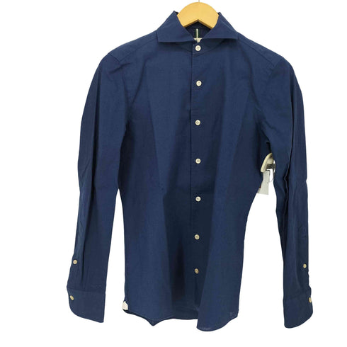 ルイジボレッリ LUIGI BORRELLI イタリア製 リネン混 L/S レギュラーシャツ メンズ import:S